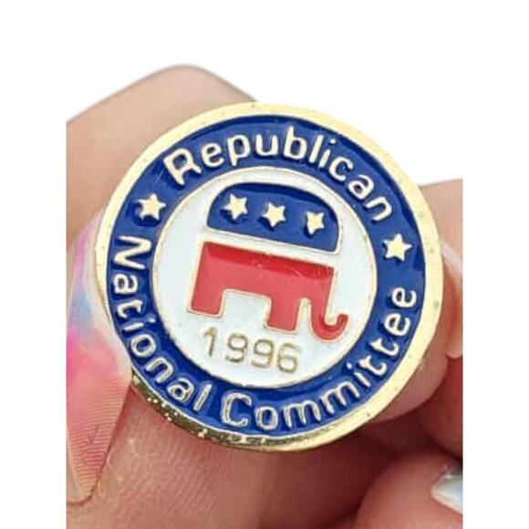 Lapel Pin Hat Pin 3/4” 1996 Republican National Committee Vintage Political Vote - Picture 1 of 2